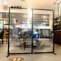 Export to US&Australia NEW DESIGN Clear Acrylic Room Divider for Restaurant and Office UseFree Standing Partitions