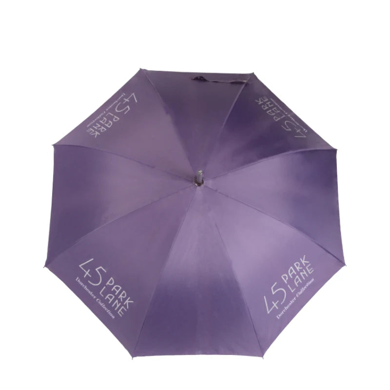 Plastic Handle with Metal Ring Double Layers Durable Straight Umbrellas