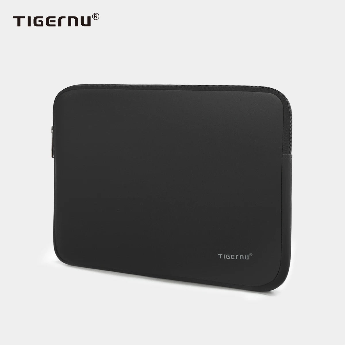 For T-A001S Neoprene 13.3 Inch Simple Black Lightweight Splashproof Daily Life Fashion Leisure Laptop Sleeve for Protecting