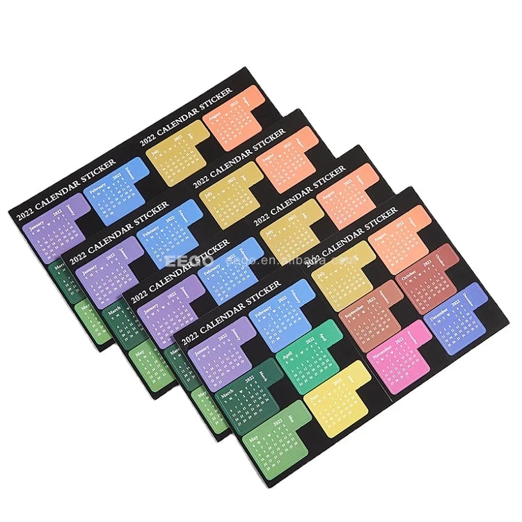 2025 Schedule Multi Function Self Adhesive Divider Index Tabs Calendar Stickers Monthly Sticker Notes