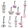Gaby Hot Sale  Fake Belly Button Ring Cute Bear  Letter Design  Clip on Belly Ring  Non Piercing Body Jewelry