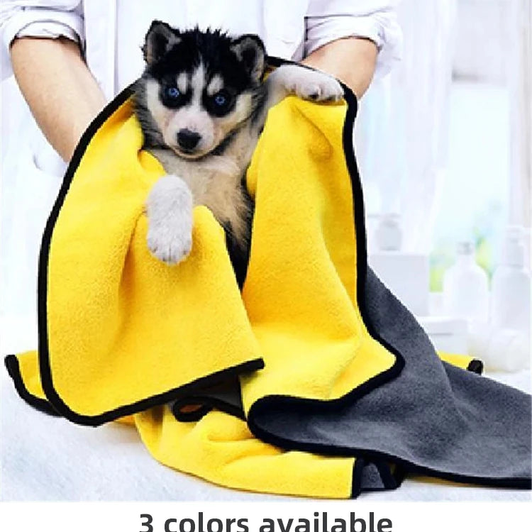 Hot Sale Super Absorbent Quick Drying Dog Bath Cleaning Towel Custom Logo Microfiber Pet Bath Towel