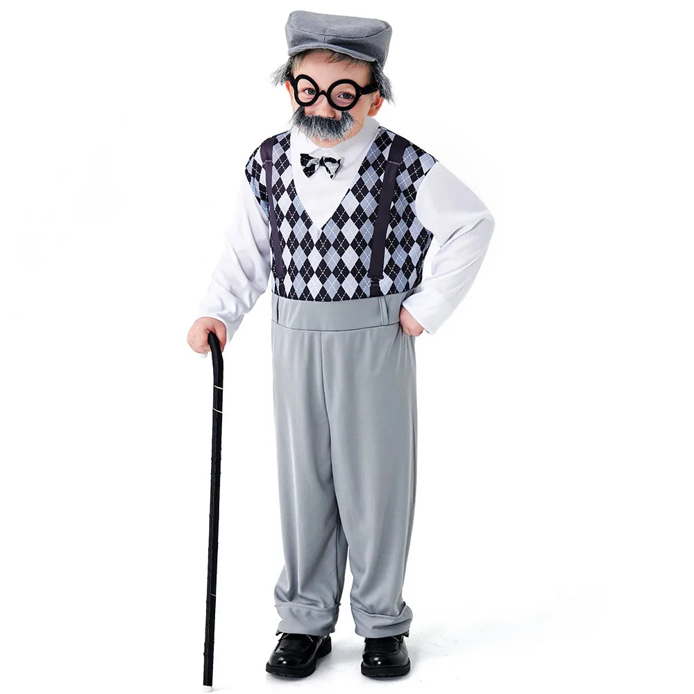 Cosplay Costume Stage Play Performance Grandpa Jiajia Old Man Set