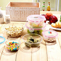 Good Quality 3 Piece Set Microwavable Food Fresh Keeping Meal Prep Storage Containers Easy Clip PC Customized Logo Color Box