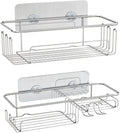Bathroom Self Adhesive Shower Organizer Stainless Steel Shower Storage High Quality Shower Caddy Basket