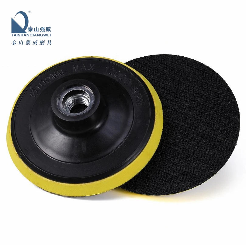 4inch M14 5/8-11 Plastic Backer Holder Pad for Stone Surface Polishing Plastic Foam Angle Grinder Car Polisher