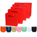 Custom Classic Hot Stamping Paper Gift Bags Handles Reusable Recycled Materials Black Kraft Green Flat Bottom Candle Craft
