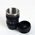 400ml Stainless Steel Creative Coffee Mug & Water Bottle Emulation Camera Lens Travel Tumbler Gift Set for Parties