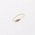 Fenny Jewelry 18K Gold Plated Wholesale No Fade Simple Versatile Dainty Zirconia Stainless Steel Finger Ring Trendy for Women
