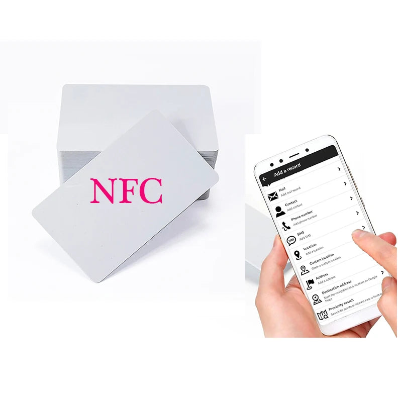 Metal Crafts NTAG215 Cards NFC Tags Blank PVC ISO NFC Card Sublimation Blank PVC NFC Card (200pcs/box)