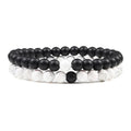 Natural 8 mm Stone Beads Bracelet  Onyx Turquoise for Couple Lover Bracelet ST154