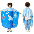 Wholesale Custom Logo Salon Waterproof 100% Polyester Patterned Hair Cutting Barber Cape for Boys Girls Kids and Children189A