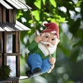 Cute Climbing-style Hand-painted Gnome Resin Garden Ornaments with Rope Detail Outdoor Home Decoration Figurines
