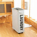 Foldable Modern Reusable Home Corner Bin Waterproof Sorter Organizer Wheel for Dirty Laundry Oxford Material Customizable Color