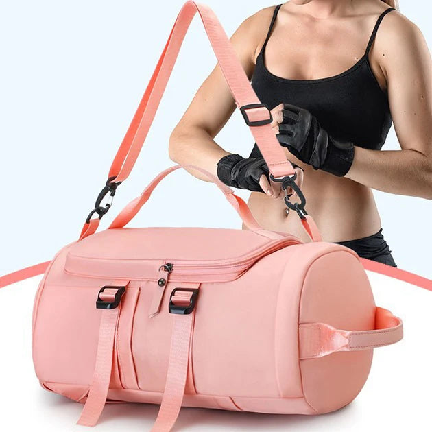 Custom logo  Multifunctional Dry and Wet Separation Water Resistant Gym Backpack Travel Duffel Bag With Shoes Compartment