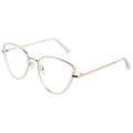 Anti-blue Cat Eye Glasses Frame Female Flat Light Mirror Europe and the United States Metal Eyeglass Frame Spot One Sunglasses