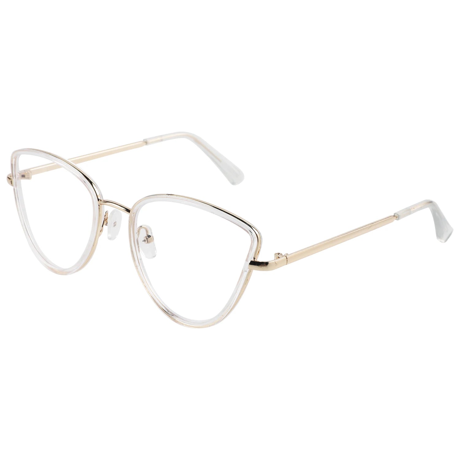 Anti-blue Cat Eye Glasses Frame Female Flat Light Mirror Europe and the United States Metal Eyeglass Frame Spot One Sunglasses