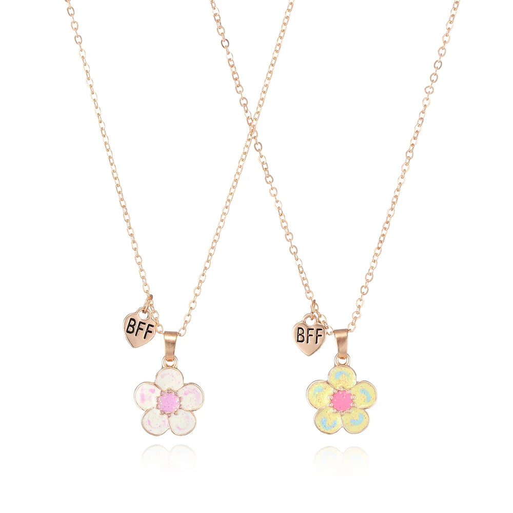 New Arrivals Fashion Jewelry Set for Teenage Girls Zinc Alloy Enamel Flower Perfect Gift Item Children's Accessories
