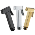 Modern Black Brass Wall-Mounted Horizontal Spray Handheld Toilet Bidet Sprayer with Easy Installation for Bathroom Homedec