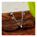 Free Design Bracelet Female S925 Sterling Silver Light Luxury Zircon Double-layer Bracelet Jewelry