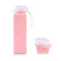 Eco-Friendly Feature Foldable Water Bottles BPA Free Shaker Drinkware Type 620ml Collapsible Silicon Water Bottle with Straw