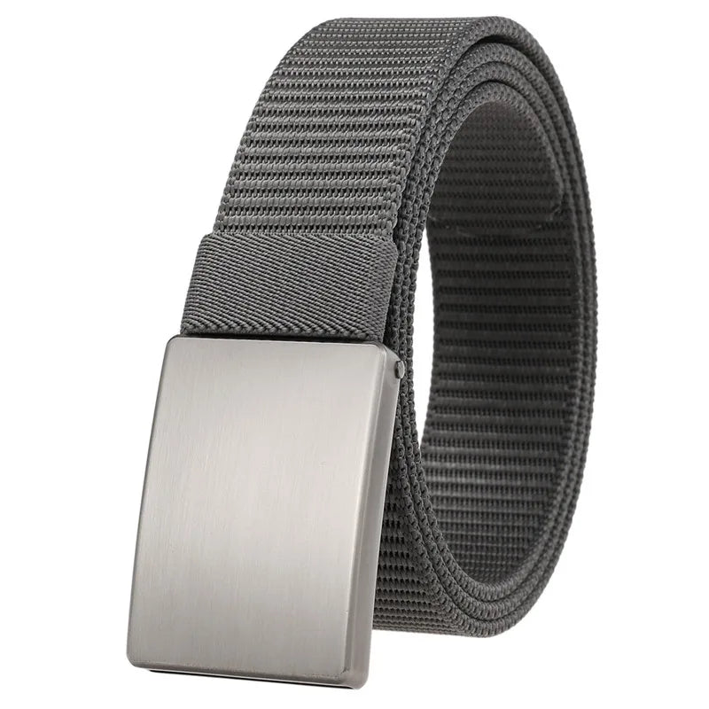 New Canvas Belt Men's Nylon Belt Polyester Material Outdoor Alloy Buckle Weaving Fabric Belt Wholesale LQbelt Factory