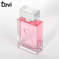 Wholesale Luxury 100ml Empty Clear Glass Bottles Fragrance Bottle with Hot Stamping Square Perfume Spray