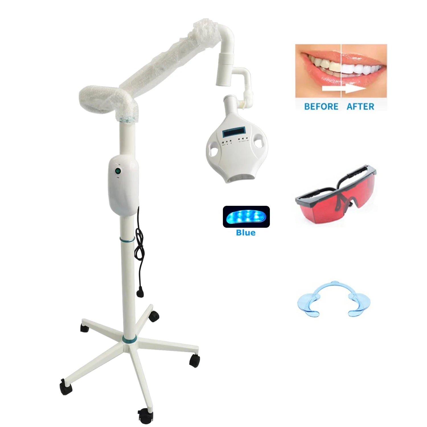 Teeth Whitening Machine 40w Teeth Whitening Machine 3 Colors Red Blue Purple Dental Light Lamp Teeth Whitening Machine