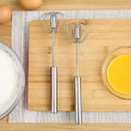 Wholesale Semi-automatic Egg Mix Stainless Steel Egg Beater Manual Egg Whisk Kitchen Gadgets