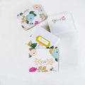 Fashion White Embossed Matt Laminated Recyclable Handmade Vanishing Decorative Letter Shaped Gift Boxes for Household Use