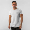 Manufacturer Breathable Polyester Gym Clothes Plain Blank Sport Muscle Fitness Running Wear Absorb Sweat Men's T-shirts