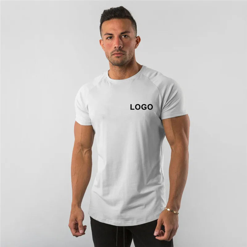 Manufacturer Breathable Polyester Gym Clothes Plain Blank Sport Muscle Fitness Running Wear Absorb Sweat Casual T-shirts MegaBDM