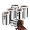 Kitchenware 26oz 36oz 47oz 62oz Airtight Stainless Steel Coffee Canister Set Food Storage Container