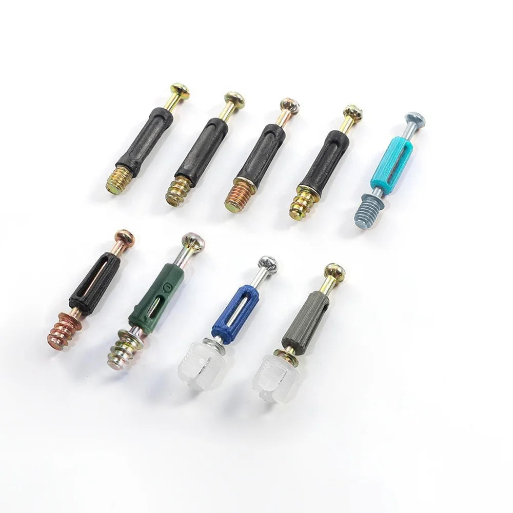 Zuogang Hardware Furniture Fittings Plastic Connectors Right-angled Supporting 10mm Cam Connecting Bolt