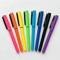 8pcs Plastic Gel Pens Stretch Clip Bullet Tip 0.7mm Gel-Ink Black Ink Soft Touch Weighty Premium Gift Set