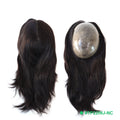 Injection PU Base Human Hair Topper TP22INJ Chinese Cuticle Remy Hairpiece for Women Seamless Invisible Natural Scalp 14" 16"