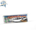 105mm 9g Artificial Hard 3d Eyes Trolling Saltwater Wood Shrimp Jig Squid Hook Lure for Sea Boat