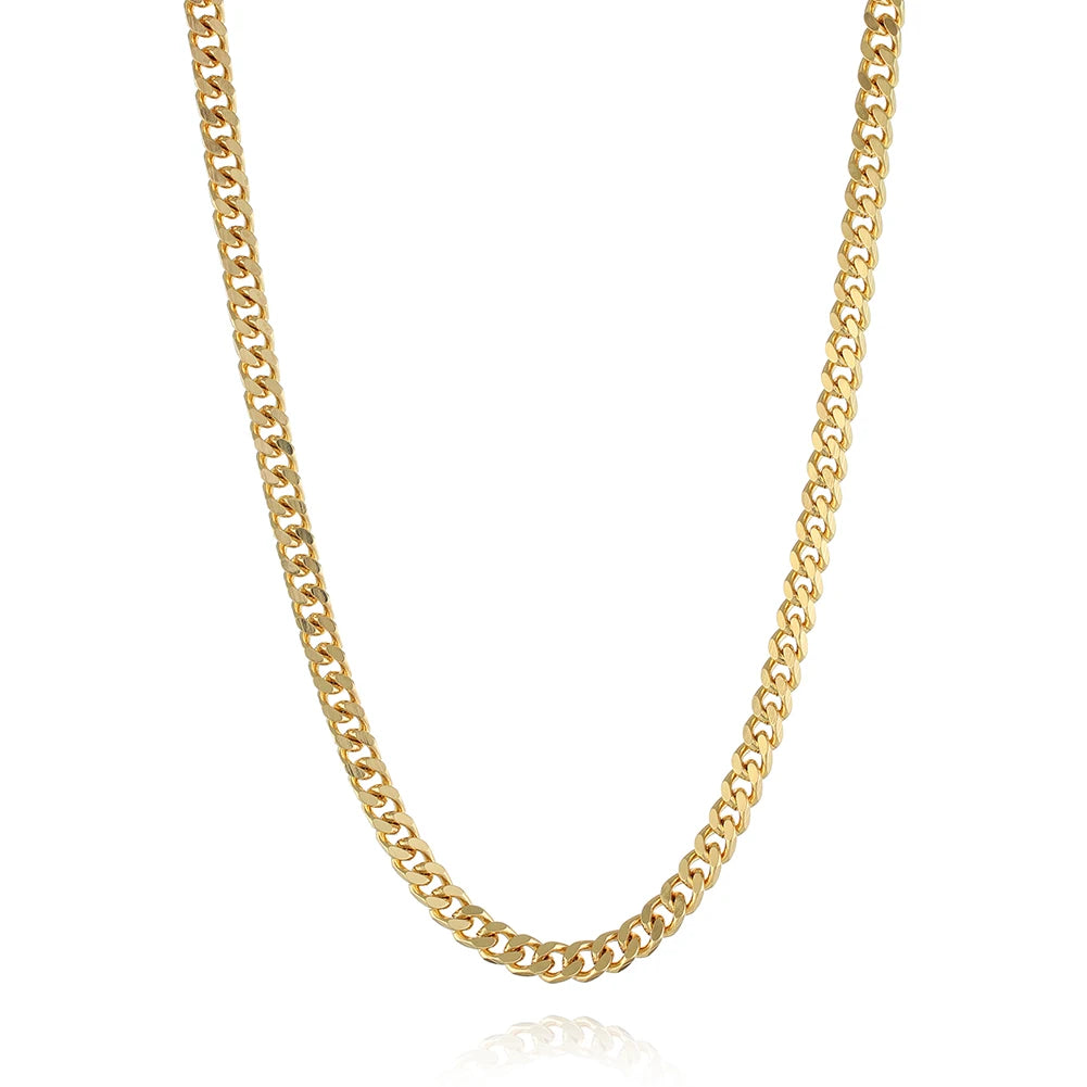 Wholesale Women's Classic Geometric Link Chain Necklace Custom Jewelry Accessory