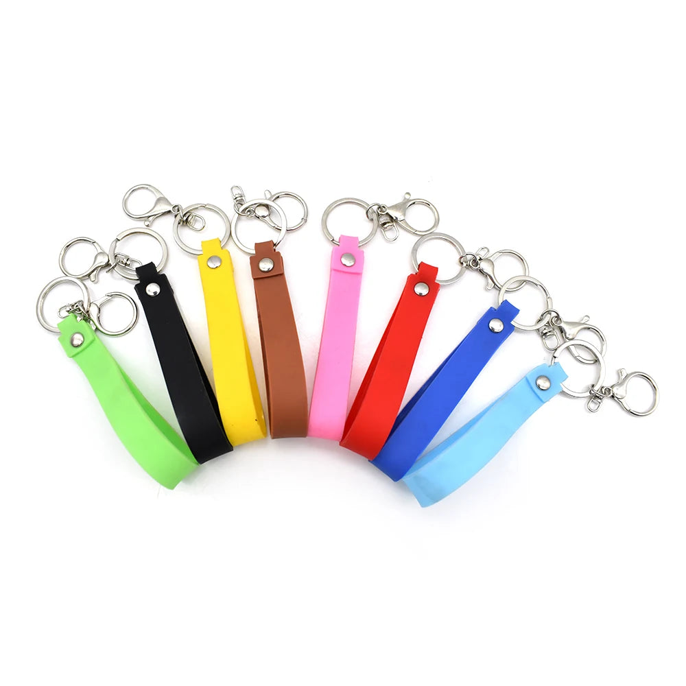 Wholesale Custom Promotional Gift Key Chain Silicone Rubber Key Ring Keychain