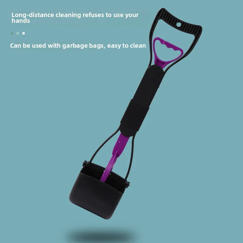 Eco-Friendly 45cm Medium Foldable Dog Poop Picker Plastic Pet Cleaning Supplies for Feces