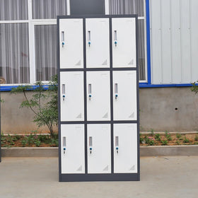 9 Doors Changing Room School Storage Cabinet Parcel Delivery Express Steel Locker