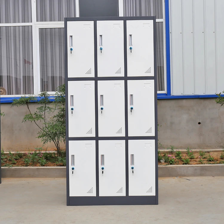 9 Doors Changing Room School Storage Cabinet Parcel Delivery Express Steel Locker