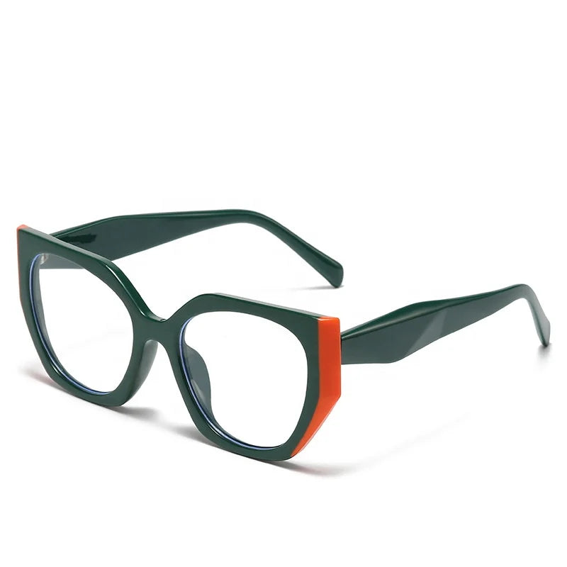 Elegant Protective Stylish New Arrival Luxury Women's Cat Eye Anti-Blue Light Optical Eyeglasses for Workstation Eye Care