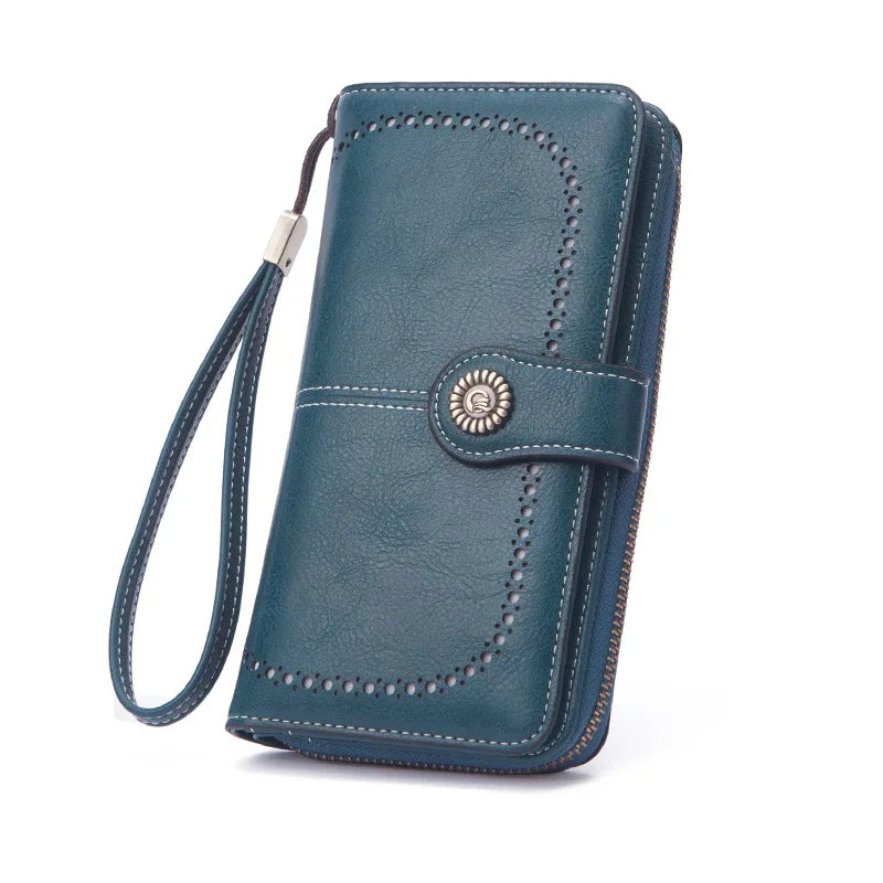 Leather High Capacity Long Clutch Zipper Long Cheap Women Cell Crossbody Bag Wallet Exquisite Phone Handbag