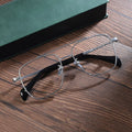 Luxury Titanium square Eyeglass Frame Designed in Japan Suitable for Men's Business Full Frame Eyeglass Frame