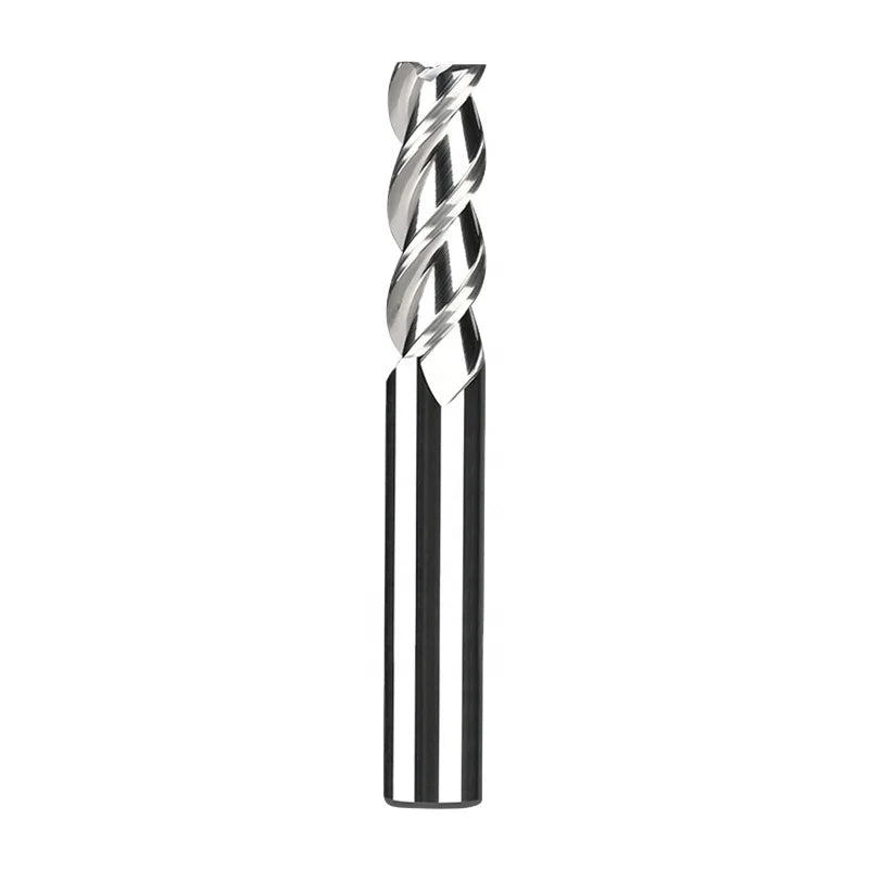 JC Customizable Uncoated CNC Milling Cutter Bits HRC55 3-Flute Carbide End Mill Sharper Aluminum 4-6mm ODM OEM Helix Angle