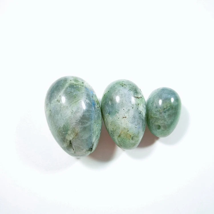 HY Natural Labradorite Egg Rough Polished Female Yoni Egg Stone Crafts