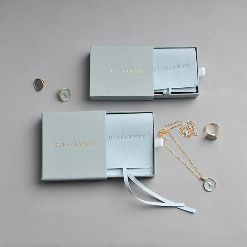 Custom Printed Logo Plain Rigid Slide Drawer Box Packaging Jewelry Gift Organizer Box Luxury Pull Out Box