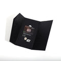 Luxury Club Membership Card Credit Card Packaging Trifold Magnetic Closure Paper Box Embossed Gold Stamped Custom Logo Double