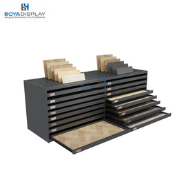 Boya Display Custom Quartz Stone Counter Top Pull Out Cabinet for Department Store/Showroom